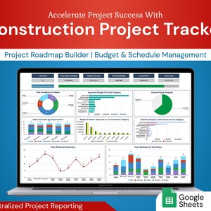 Construction Project Manager | Streamline Construction Tasks | Google Sheets Tool
