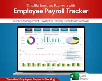 Employee Payroll Tracker | Salaries Calculator & Payments Management | Excel Sheet