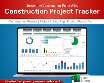 Construction Project Manager | Streamline Construction Tasks | Excel Tool