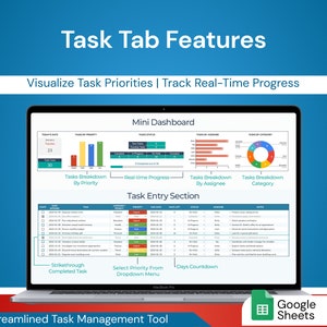 Task Tracker Pro: Task Priority and Progress Tracking | Google Sheets ...