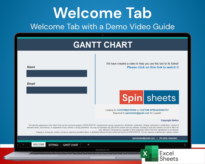 Project Gantt Chart Excel | Task Timeline Management | Excel Template ...