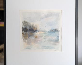 Harewood Lake Watercolour Print: Limited Edition Giclée Fine Art