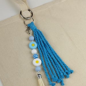Charm para bolso con cuentas: accesorio de cuerda de algodón estilo bohemio
