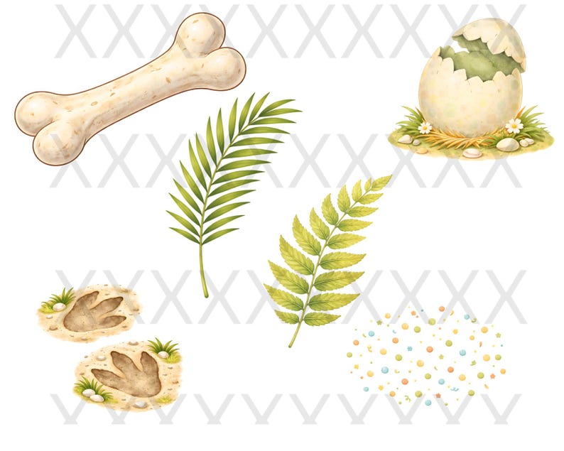 Watercolor Dinosaur Clipart | Baby Dino PNG Bundle (300 DPI Digital ...