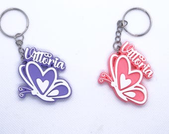 Llaveros de mariposa personalizados: ¡un regalo único y especial! 10 unidades.