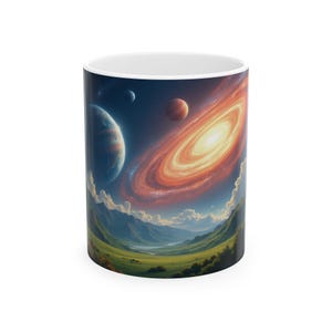 Cosmic Wonders Keramiktasse - Perfekt für Astronomie-Liebhaber, Einzigartiges Geschenk, Weltraum-Themed, 11oz - 15oz Größen, Kaffee & Tee
