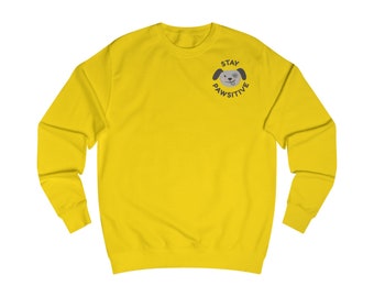 Unisex Pet Be Pawsitive Sweatshirt-Positive Vibes Shirt-Animal Lover Pullover|Be PawsitiveUnisexSweatshirt-DogLoverGift-Animal Print Jumper|