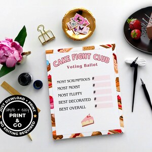 Kuchen Bake-Off-Preis, Kuchen-Preis, Dessert-Preis, Dessert-Wahl, Back-Kontest, Preis für bestes Dessert, Back-Konkurrenz für Druckbare