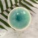 Copper Blue Small Geode Bowl  - Blue White Small Ceramic Bowl Ring Dish Housewarming Gift Hostess gift 