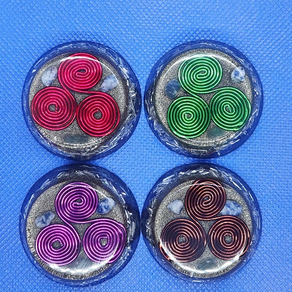 Pocket Orgonite: EMF Protection and Good Luck with Green Aventurine, Lapis Lazuli & Pyrite