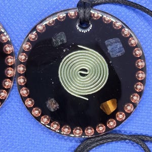 Orgonite Pendant: Himalayan Quartz, Tourmaline, and Crystal Energy Necklace