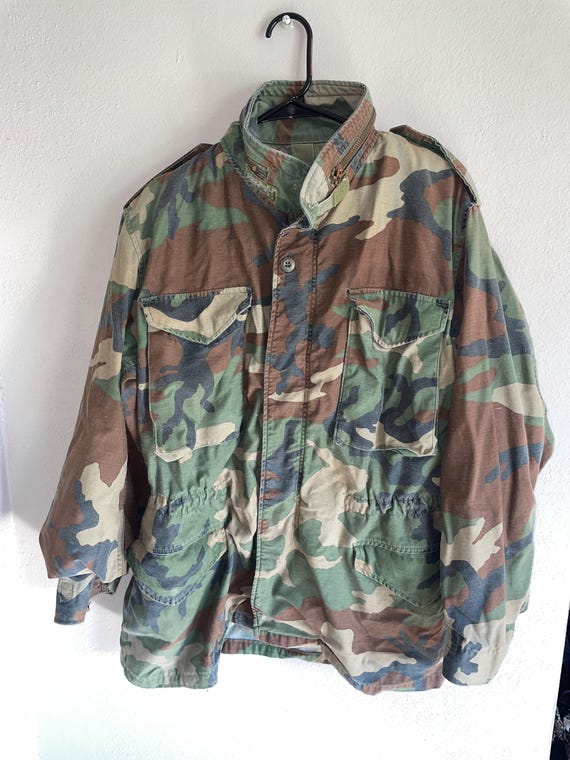 Army Military camo camouflage Jacket warm winter thick jacket medium regular winter thick