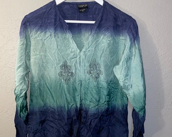 SALE SALE Vintage rayon womens shirt blouse