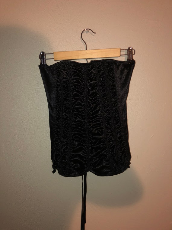 Black Bustier Corset Bra top size 32
