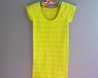 SALE SALE Clearance SALE Bright yellow textured dress