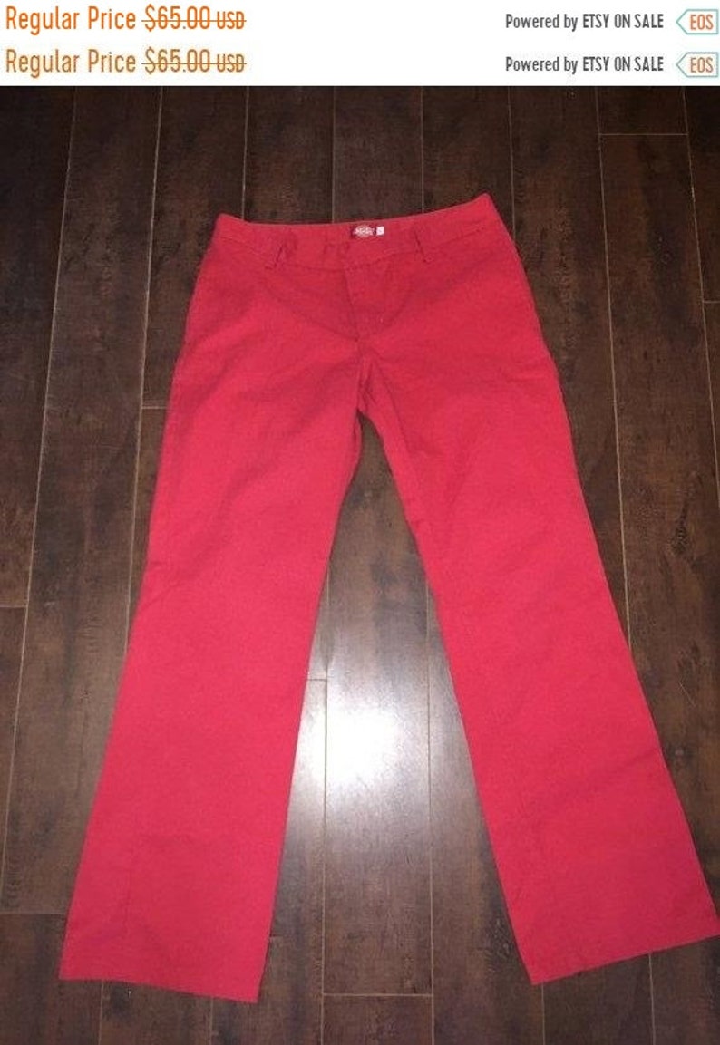 red dickies pants womens