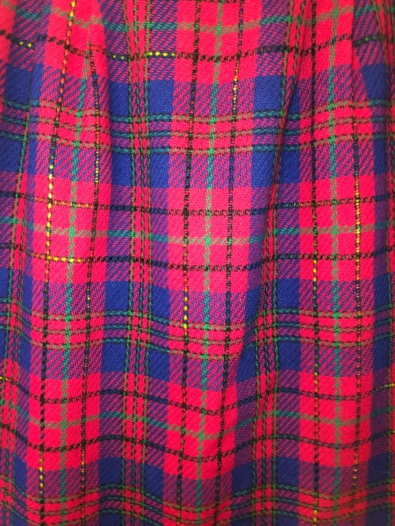 SALE Vintage Tartan Pink Skirt Plaid ...