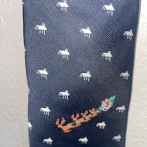 Cravate Père Noël x mas vintage des années 80, 1982