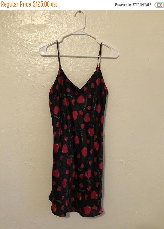 SALE Closing Shop SALE Silk HEART Love Negligee Ni