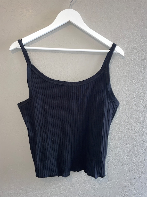 SALE SALE Clearance SALE Basic black ribbed tank … - image 1