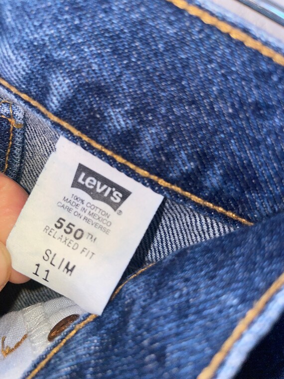 Clearance SALE Kids jr 550 levis Denim Blue Jeans… - image 5