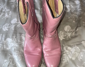 Cowboy cowgirl stövlar dam western 5.5 rosa roper stövlar