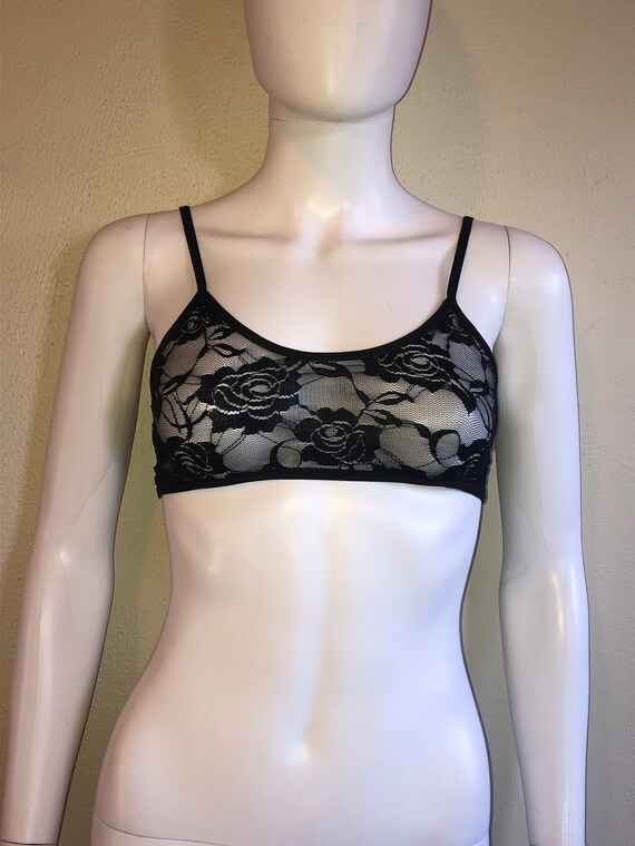 Black lace Bra top size 32"