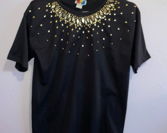 SALE SALE Clearance SALE 80s 90s top shirt blouse Bedazzled