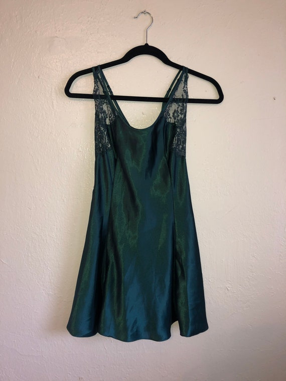 Silky lace green Negligee Nightie Lingerie slip