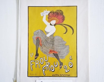 Le Frou Frou Antique Leonetta Cappiello Vintage French Newspaper Advertising Poster Art Print Lithograph