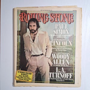 Paul Simon, Vintage Rolling Stone Magazine, July 1 1976, Issue 216