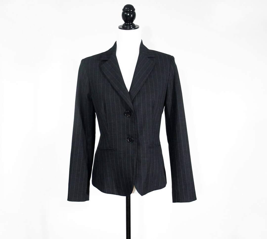 Vintage TEENFLO Charcoal Blazer 1990s Chic Fashion Label - Etsy