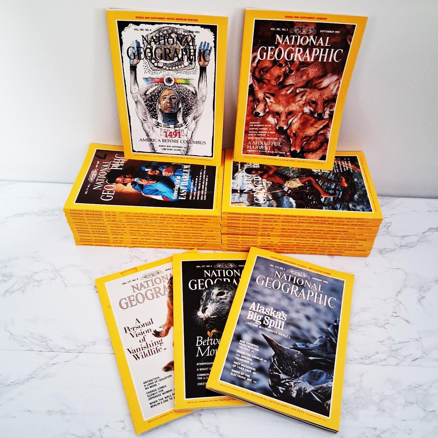 1992 National Geographic Magazine - Etsy