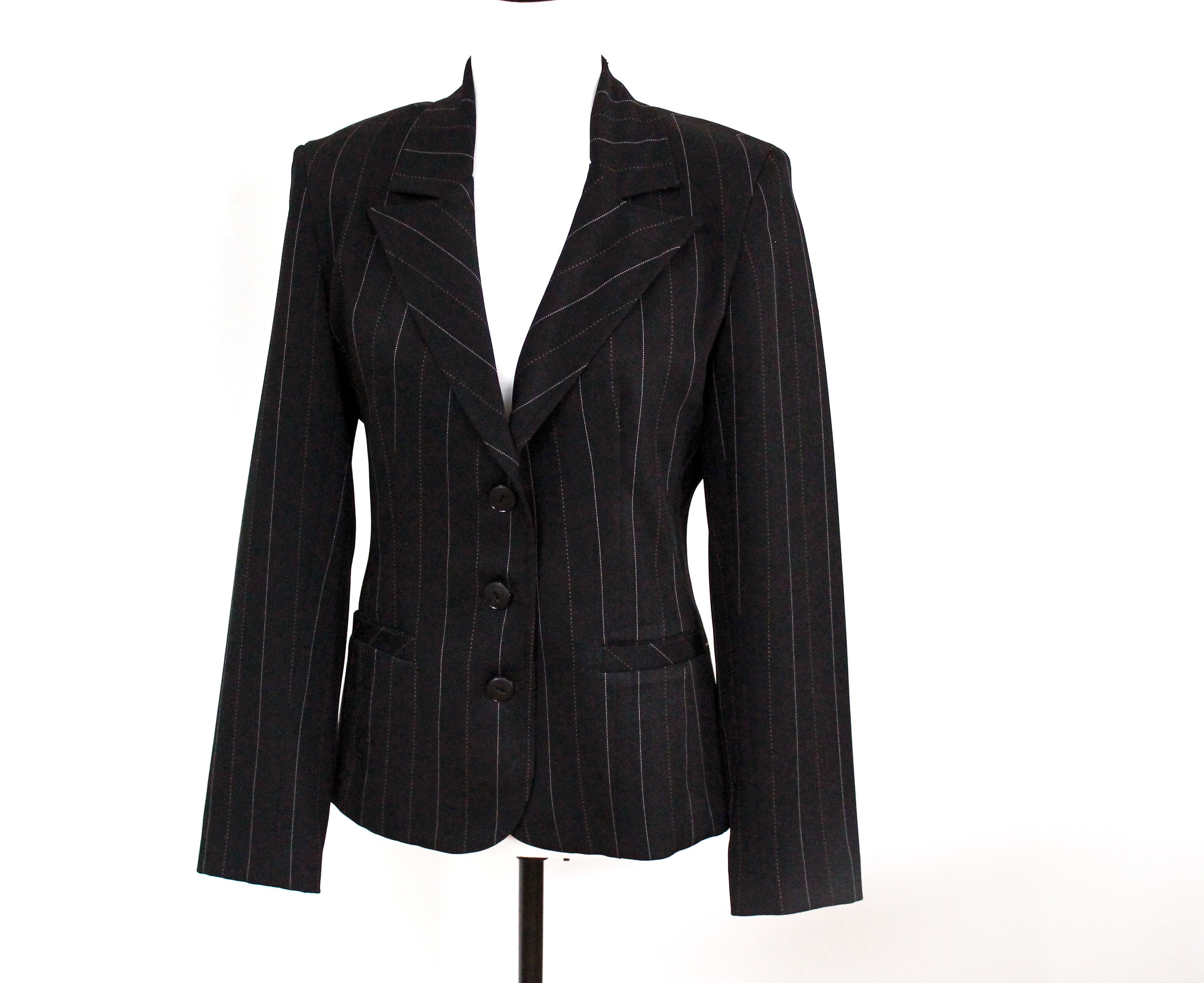 Pinstripe jacket deals womens