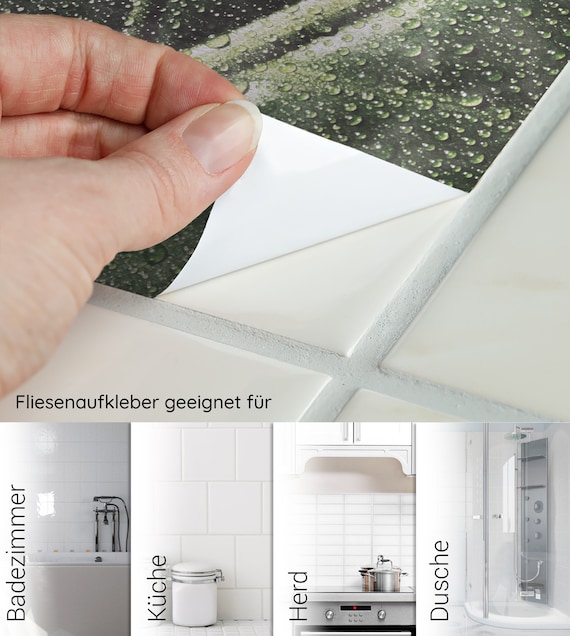 Fliesenaufkleber Bad & Kche Wellness Buddha Bambus Klebefliesen  selbstklebend - Etsy.de