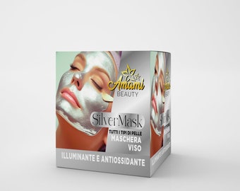 Aufhellende und antioxidative Silbermaske – mit kolloidalem Silber – Peel-off-Gesichtsmaske für alle Hauttypen – 50 ml