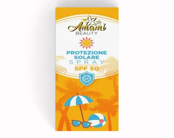Sonnenschutzspray LSF 50 – hoher Schutz vor UVA- und UVB-Strahlen – beständig gegen Wasser, Sand, Schweiß – nicht fettend, antihaftbeschichtet – 50 ml