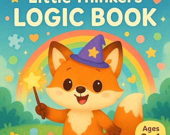 Little Thinkers Logic Book | Printable Critical Thinking Activities for Kids | Digital Download Educational Workbook