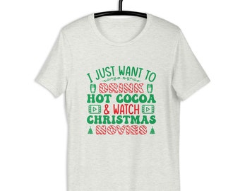 Hot Cocoa & Christmas Movies Unisex T-shirt