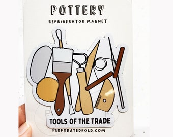 Pottery Tools Magnet, Pottery Magnet,Ceramic Magnet, Ceramic Artist, Pottery, Pottery Tools, Gift for Potter, Artist, Potter Gifts