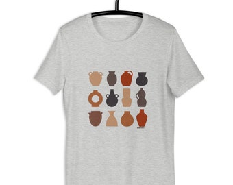 Clay Forms - Unisex 4 diff colors - Pottery Shirt, Potter Tee, Ceramic Lover, Pottery Lovers, Ceramic Artist, Potter Gift