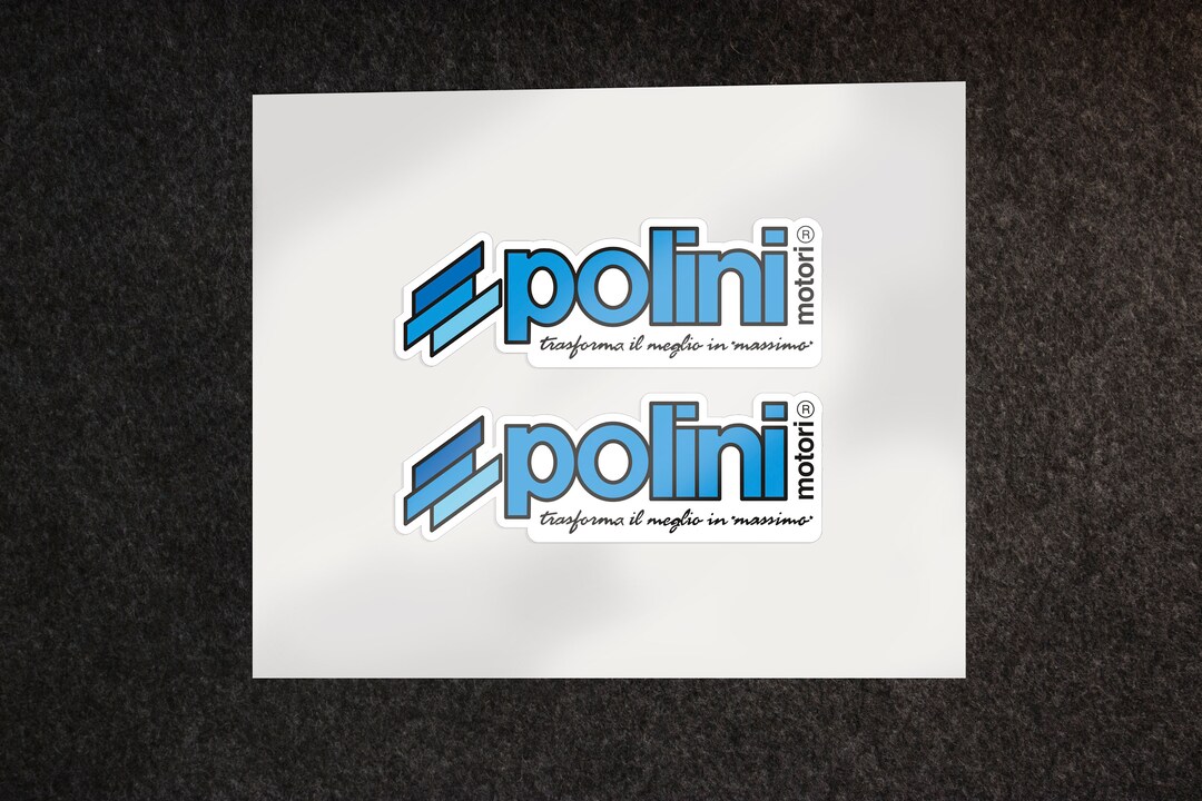 Adesivos de vinil impressos Polini para motocicletas e peças