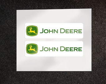 John Deere Printed Vinyl Sticker Sheet Decals heavy equipment machinery agriculture