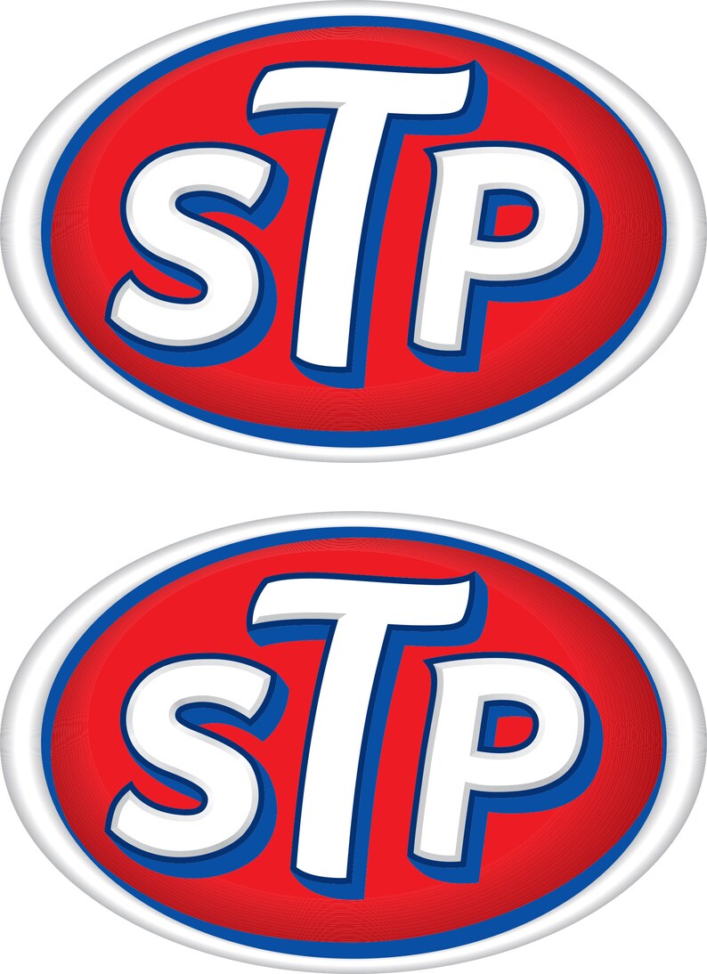 STP Printed Vinyl Sticker Sheet Decals Car Accessories Automotive ...