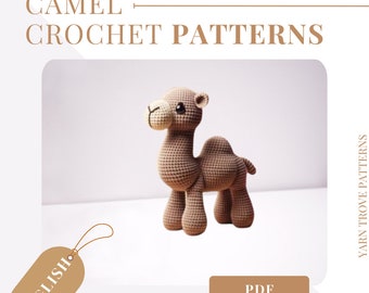 Haakpatroon PDF-digitale items Tutorial-schattige Camel Amigurumi Graphics PDF