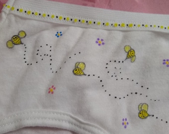 Bumble Bee Underwear (girls size  Xsmall, Small, Medium)