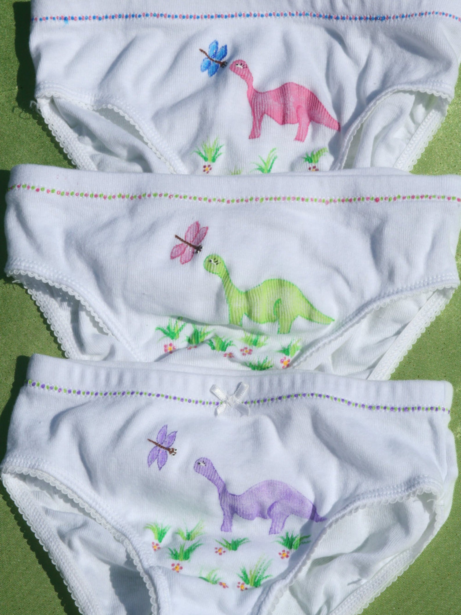 3 pack Dinosaur Panties girls size XXsmall Xsmall Small Etsy