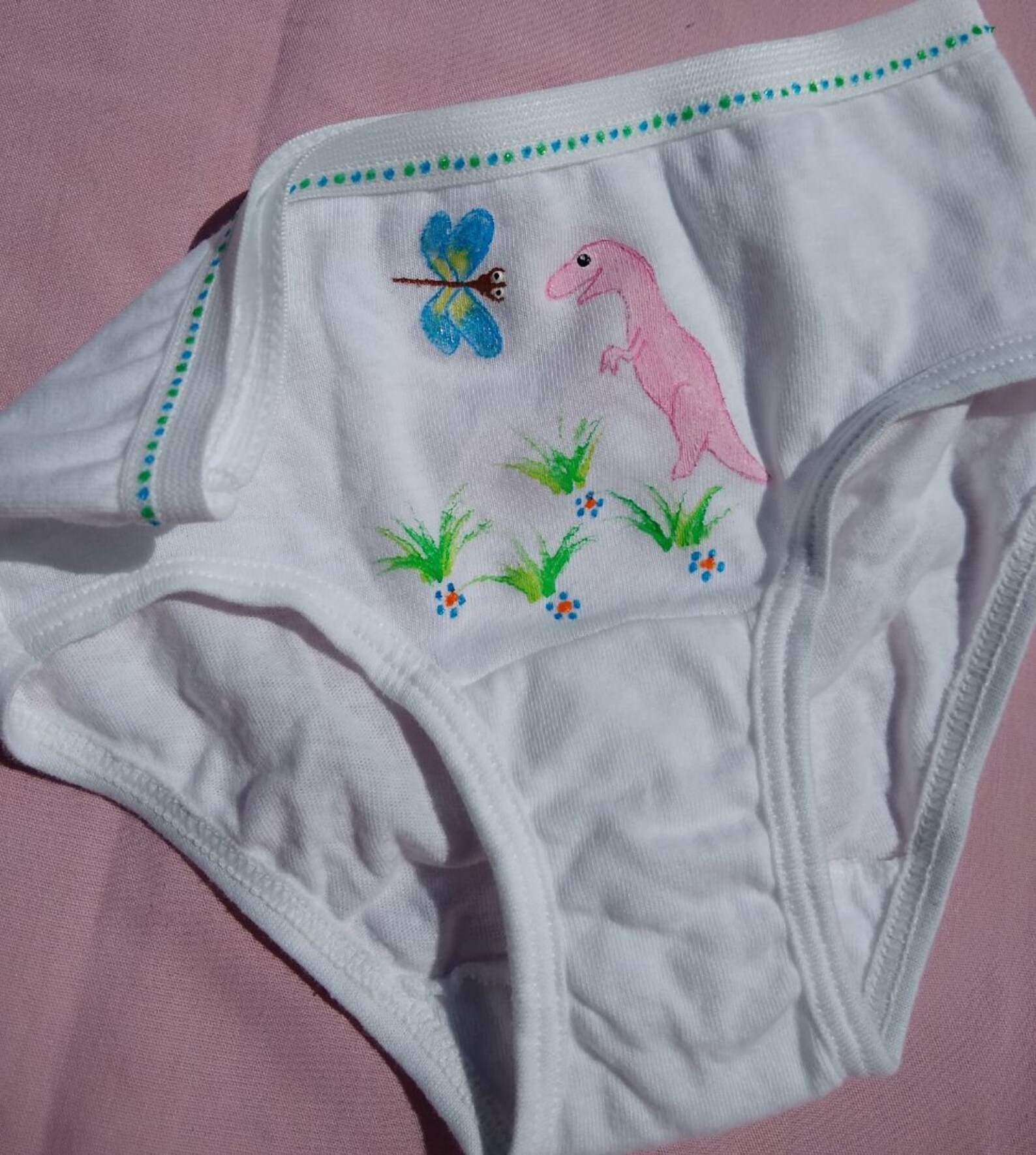3 Pack Trex Dinosaur Panties girls Size Xsmall, Small, Medium Hand