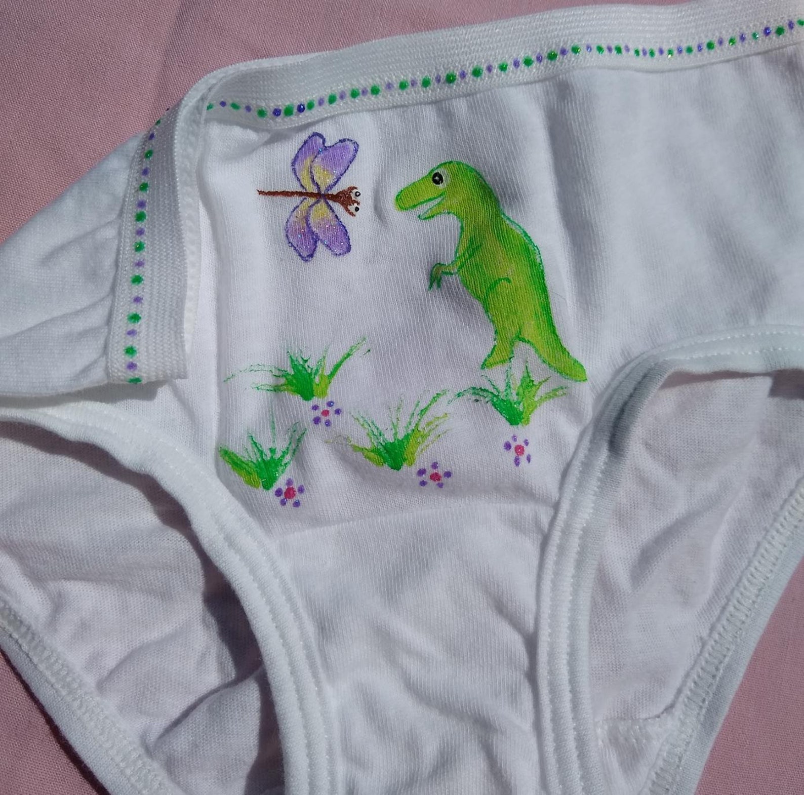 3 Pack Trex Dinosaur Panties girls Size Xsmall, Small, Medium Hand