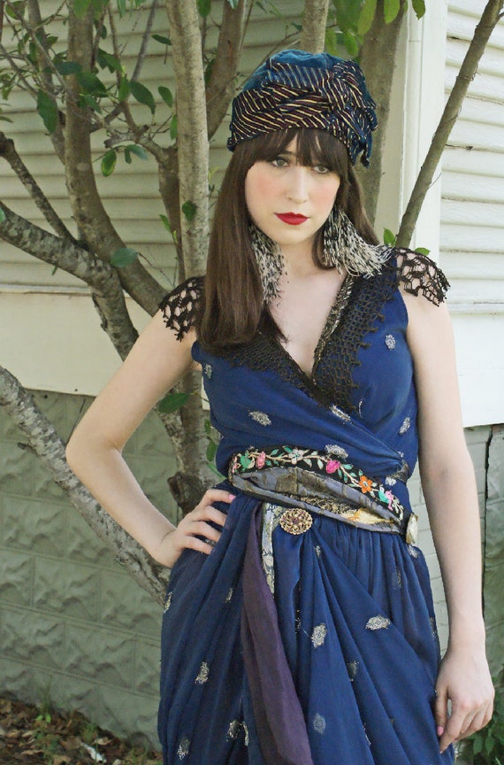 NEW Le Minaret velvet Turban 1920s